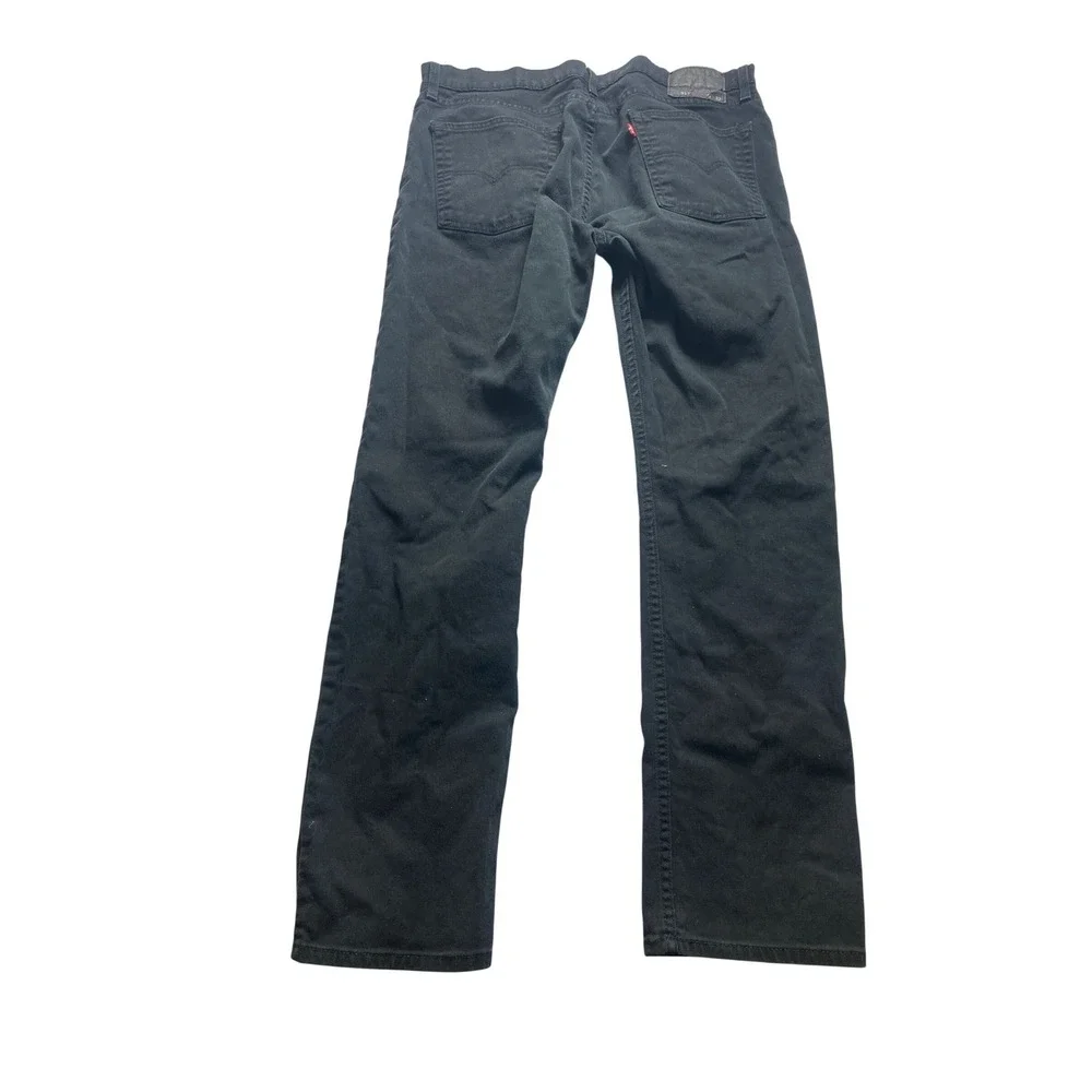 Levi's 511 Slim‎ Fit Black Jeans W36 L32 Mens Stretch Denim Pants